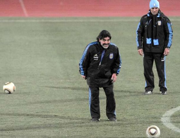 Entrenamiento argentina maradona