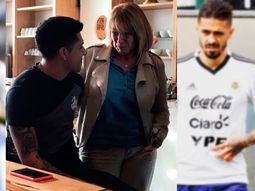 El encuentro más emotivo: Enzo Pérez se cruzó a la mamá de Lanzini en Ezeiza