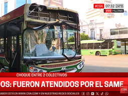 chocaron dos colectivos de la linea 59 en palermo: hay tres heridos chocaron dos colectivos de la linea 59 en palermo: hay tres heridos