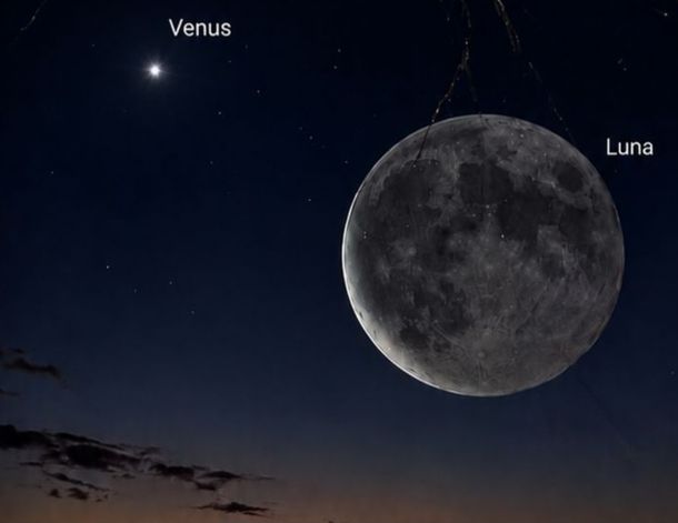 Extraordinaria conjunción de la Luna y Venus en Cáncer: cómo verla y cuándo llega el fenómeno