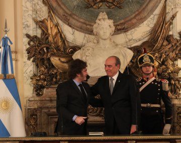 Javier Milei y Guillermo Francos