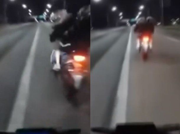 Los motochorros lo alcanzaron cuando circulaba a casi 100 Km/h.