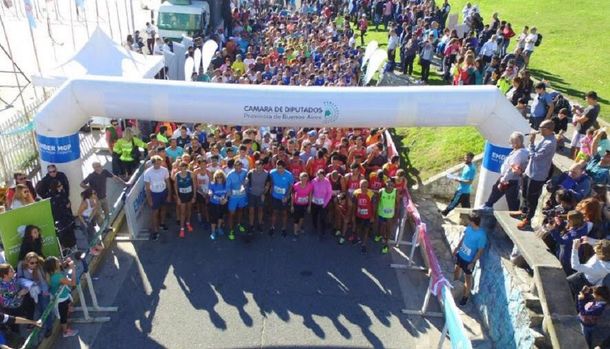 Área de la largada de los 8K de Mar del Plata