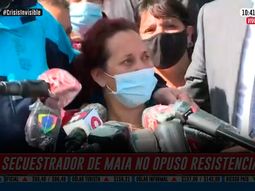 Habló la tía de la niña M.: Sólo la abrazamos y la vimos bien