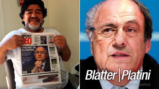 No se calla: Maradona habló sobre la investigación de corrupción que rodea a Blatter y Platini