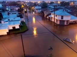 Fuerte temporal en Mar del Plata: varios barrios inundados
