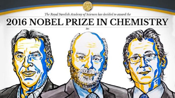 El premio Nobel de Química 2016 fue para Sauvage, Stoddart y Feringa