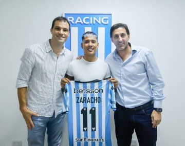 La emotiva bienvenida de Racing a Matías Zaracho