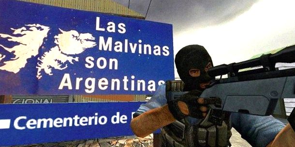 Militares argentinos matan terroristas ingleses en Malvinas