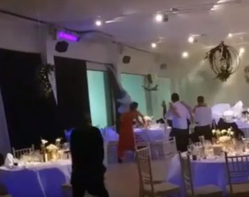 El temporal de lluvia y viento que azotó a Santa Fe arrasó con un casamiento