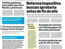 Tapas de diarios del lunes 13 de noviembre de 2017
