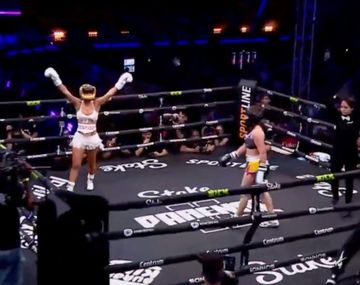 Impresionante: el nocaut técnico de Flor Vigna a Manu