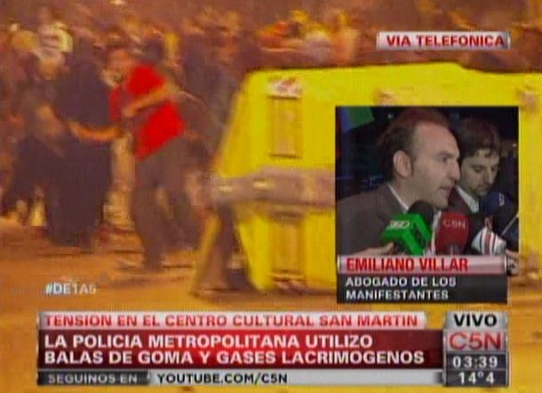 Desalojo del San Martín: aseguran que habría dos heridos de bala
