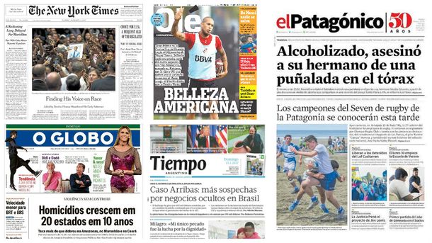 Mirá las tapas de los diarios