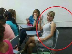 Angie Velásquez mientras estudiaba Periodismo en la Universidad de La Plata