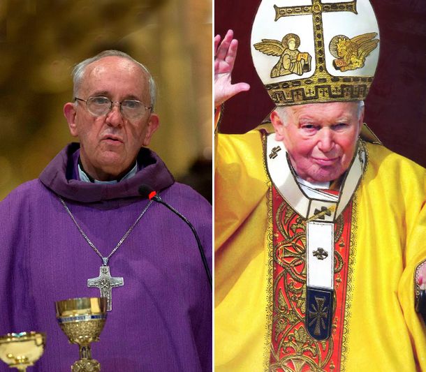 A 9 años de su muerte, el papa Francisco recordó a Juan Pablo II