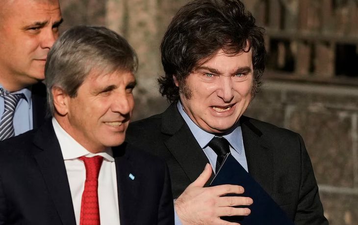 Javier Milei y Luis Caputo