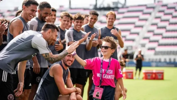 Lionel Messi e Inter Miami  le cumplieron el sueño a un grupo de chicos con enfermedades graves