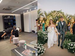 futbol tenis y risas: previa distendida de lescano antes de dar el si