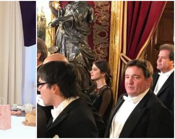 Tini Stoessel, en la cena de honor en España junto a Mauricio Macri