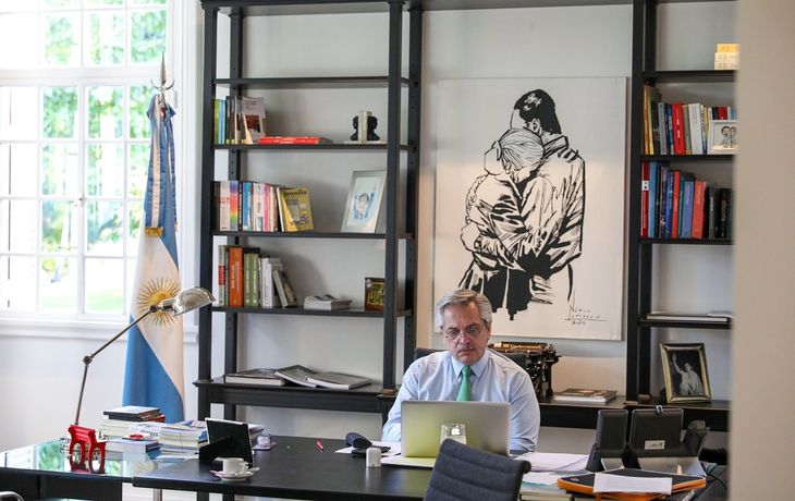 Alberto Fern&aacute;ndez, al cumplirse un mes del aislamiento&nbsp;