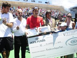 federer y del potro brindaron una clinica de tenis para los ninos federer y del potro brindaron una clinica de tenis para los ninos
