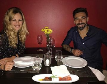 El reencuentro del Pocho Lavezzi y Yanina Screpante en China
