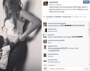 Lionel Messi confirmó que Antonella está embarazada