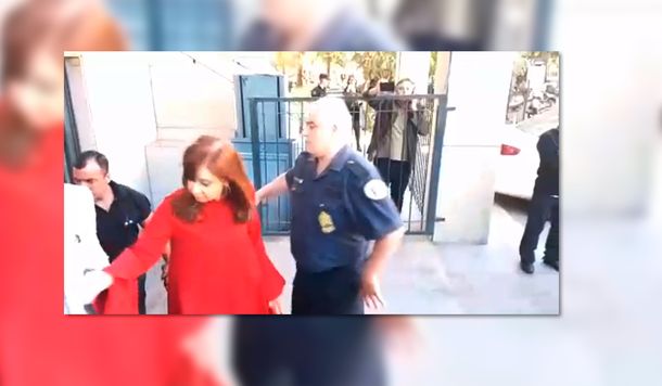 Así salía Cristina de Comodoro Py