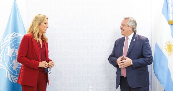 Alberto Fernández se reunió con la reina Máxima de los Países Bajos
