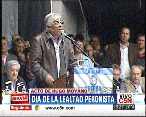 Trabajo desconoció a la CGT que conduce Hugo Moyano