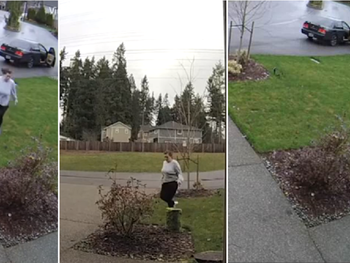 Karma instantáneo: robó un paquete de una casa y se quebró la pierna cuando escapaba