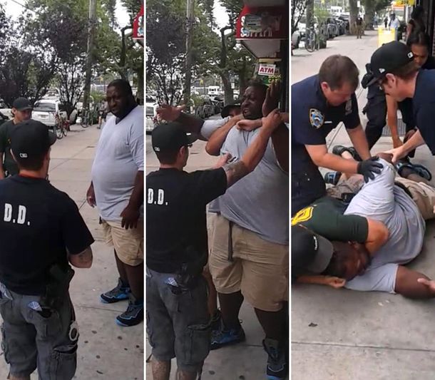 Genera conmoción un video que muestra a un policía ahorcando a un hombre