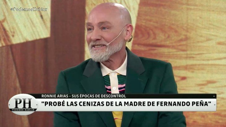 El día que Ronnie Arias se drogó con las cenizas de la mamá de Fernando Peña