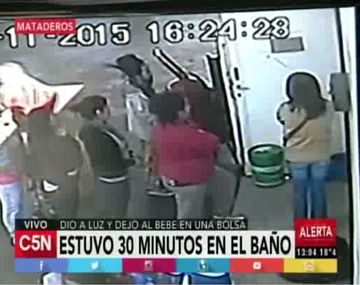 Beba abandonada: buscan confirmar que la mujer del video sea la madre