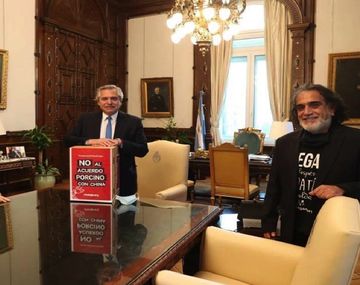 Alberto recibió a Liz Solari por el acuerdo porcino con China