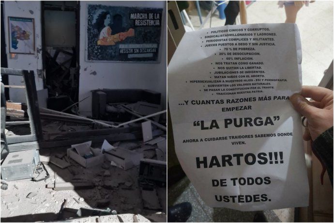 Repudio al ataque a la sede del Frente de Todos en Bahía Blanca: desde el PRO, sólo se manifestó Larreta