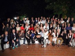 Brindis navideño: Cristina Kirchner recibió a artistas y periodistas