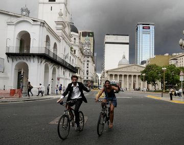 Tormenta en la ciudad de Buenos Aires
