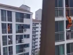 un bombero salvo de una patada a una mujer que quiso suicidarse un bombero salvo de una patada a una mujer que quiso suicidarse