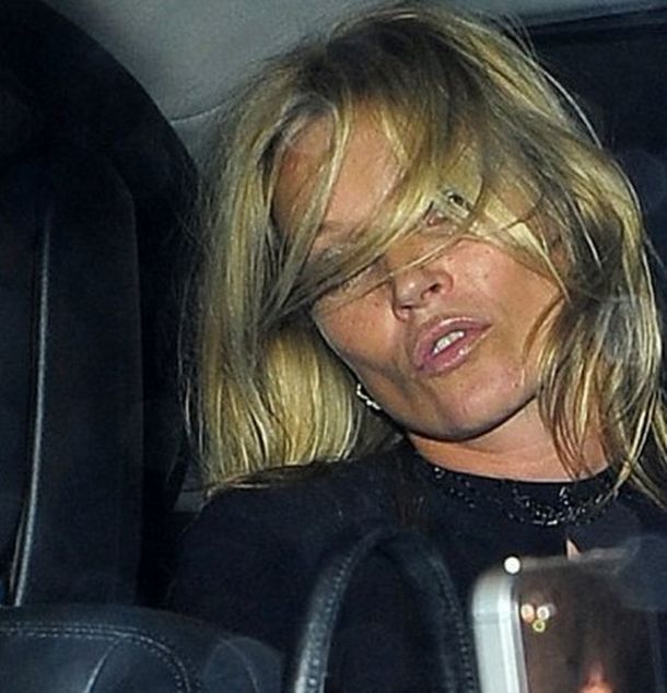 Kate Moss terminó devastada después de una gran noche