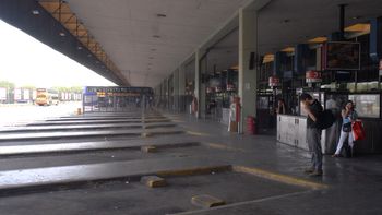 Terminal de Retiro casi vacía Terminal de Retiro casi vacía