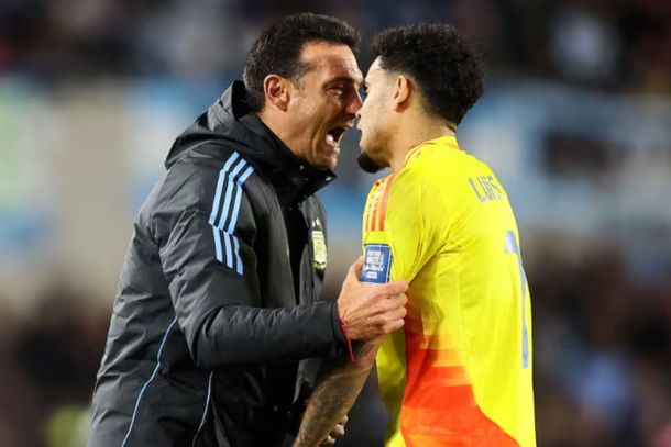 La llamativa reacción de Lionel Scaloni con Luis Díaz tras el empate: qué le dijo el DT argentino