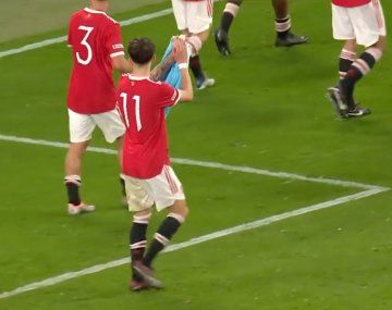 El guiño de Alejandro Garnacho a Argentina en los festejos de Manchester United campeón
