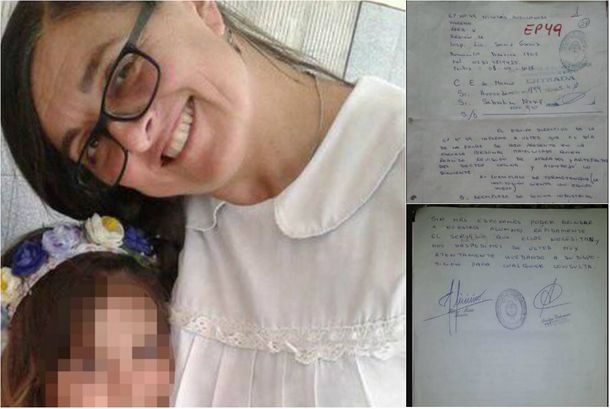 Esta es la nota que había presentado Sandra al Consejo Escolar  sobre los problemas en la escuela