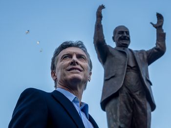 Macri inauguró un monumento a Perón