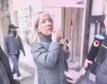 Furia en móvil de El Trece: mujer estalló con insultos contra Milei y la cronista