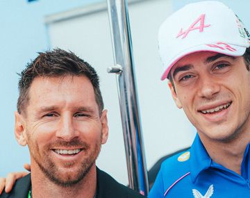 Así fue el encuentro entre Messi y Colapinto en la previa del Gran Premio de Miami