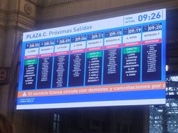 El Tren Roca, con demoras y cancelaciones en varios ramales El Tren Roca, con demoras y cancelaciones en varios ramales