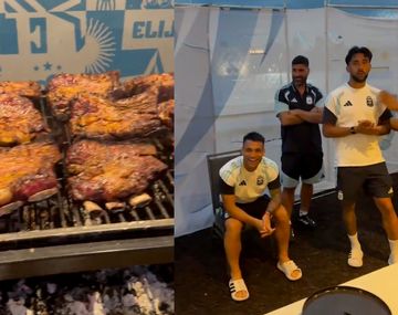 El divertido video del Dibu Martínez en el asado de la Selección antes de enfrentar a Jordania